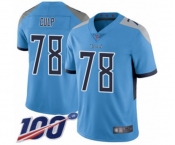 Youth Tennessee Titans #78 Curley Culp Light Blue Alternate Vapor Untouchable Limited Player 100th Season Football Jersey