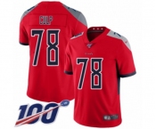 Youth Tennessee Titans #78 Curley Culp Limited Red Inverted Legend 100th Season Football Jersey