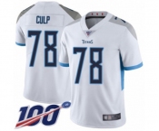 Youth Tennessee Titans #78 Curley Culp White Vapor Untouchable Limited Player 100th Season Football Jersey