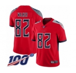 Youth Tennessee Titans #82 Delanie Walker Limited Red Inverted Legend 100th Season Football Jersey