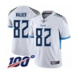Youth Tennessee Titans #82 Delanie Walker White Vapor Untouchable Limited Player 100th Season Football Jersey