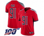 Youth Tennessee Titans #91 Cameron Wake Limited Red Inverted Legend 100th Season Football Jersey