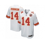 Men Nike Kansas City Chiefs #14 Demarcus Robinson Game White NFL Jersey