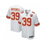 Men Nike Kansas City Chiefs #39 Terrance Mitchell Game White NFL Jersey
