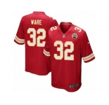 Men's Nike Kansas City Chiefs #32 Spencer Ware Game Red Team Color NFL Jersey