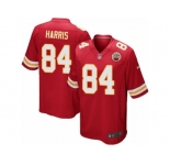 Men's Nike Kansas City Chiefs #84 Demetrius Harris Game Red Team Color NFL Jersey