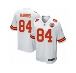 Men's Nike Kansas City Chiefs #84 Demetrius Harris Game White NFL Jersey