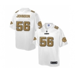 nike nfl jerseys kansas city chiefs #56 johnson Pro Line White[game]