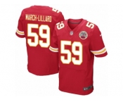 Men's Nike Kansas City Chiefs #59 Justin March-Lillard Elite Red Team Color NFL Jersey
