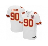 Men's Nike Kansas City Chiefs #90 Bennie Logan Elite White NFL Jersey