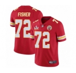 Kansas City Chiefs #72 Eric Fisher Red 2021 Super Bowl LV Jersey