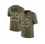 Men Nike Kansas City Chiefs #29 Eric Berry Limited Olive Camo 2017 Salute to Service NFL Jersey