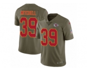 Men Nike Kansas City Chiefs #39 Terrance Mitchell Limited Olive 2017 Salute to Service NFL Jersey