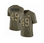 Men Nike Kansas City Chiefs #49 Daniel Sorensen Limited Olive Camo 2017 Salute to Service NFL Jersey