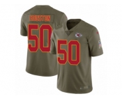 Men Nike Kansas City Chiefs #50 Justin Houston Limited Olive 2017 Salute to Service NFL Jersey