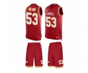 Men Nike Kansas City Chiefs #53 Ramik Wilson Limited Red Tank Top Suit NFL Jersey