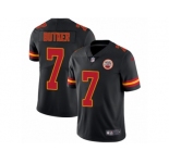 Men Nike Kansas City Chiefs #7 Harrison Butker Limited Black Rush Vapor Untouchable NFL Jersey