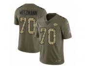 Men Nike Kansas City Chiefs #70 Bryan Witzmann Limited Olive Camo 2017 Salute to Service NFL Jersey