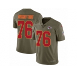Men Nike Kansas City Chiefs #76 Laurent Duvernay-Tardif Limited Olive 2017 Salute to Service NFL Jersey