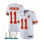 Men's Kansas City Chiefs #11 Demarcus Robinson White Vapor Untouchable Limited Player Super Bowl LIV Bound Football Jersey