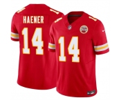 Men’s Kansas City Chiefs #14 Jake Haener Red 2026 F.U.S.E. Vapor Untouchable Limited Football Stitched Jersey