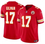 Men’s Kansas City Chiefs #17 Alohi Gilman Red 2026 F.U.S.E. Vapor Untouchable Limited Stitched Football Jersey