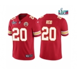 Men's Kansas City Chiefs #20 Justin Reid Red Super Bowl LVII Patch Vapor Untouchable Limited Stitched Jersey