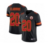 Men's Kansas City Chiefs #20 Morris Claiborne Limited Black Rush Vapor Untouchable Football Jersey