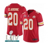 Men's Kansas City Chiefs #20 Morris Claiborne Red Team Color Vapor Untouchable Limited Player Super Bowl LIV Bound Football Jersey