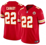 Men’s Kansas City Chiefs #22 Jadon Canady Red 2026 Draft F.U.S.E. Vapor Untouchable Limited Football Stitched Jersey