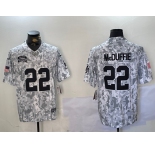 Men's Kansas City Chiefs #22 Trent McDuffie Arctic Camo 2024 FUSE Salute to Service Limited Stitched Jersey