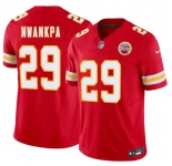 Men’s Kansas City Chiefs #29 Xavier Nwankpa Red 2026 Draft F.U.S.E. Vapor Untouchable Limited Football Stitched Jersey