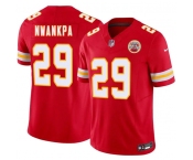 Men’s Kansas City Chiefs #29 Xavier Nwankpa Red 2026 Draft F.U.S.E. Vapor Untouchable Limited Football Stitched Jersey