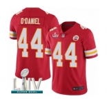 Men's Kansas City Chiefs #44 Dorian O'Daniel Red Team Color Vapor Untouchable Limited Player Super Bowl LIV Bound Football Jersey