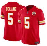 Men’s Kansas City Chiefs #5 Mansoor Delane Red 2026 Draft F.U.S.E. Vapor Untouchable Limited Football Stitched Jersey