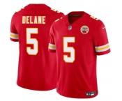 Men’s Kansas City Chiefs #5 Mansoor Delane Red 2026 Draft F.U.S.E. Vapor Untouchable Limited Football Stitched Jersey