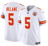 Men’s Kansas City Chiefs #5 Mansoor Delane White 2026 Draft F.U.S.E. Vapor Untouchable Limited Football Stitched Jersey