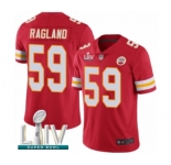 Men's Kansas City Chiefs #59 Reggie Ragland Red Team Color Vapor Untouchable Limited Player Super Bowl LIV Bound Football Jersey