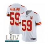 Men's Kansas City Chiefs #59 Reggie Ragland White Vapor Untouchable Limited Player Super Bowl LIV Bound Football Jersey