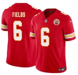 Men’s Kansas City Chiefs #6 Justin Fields Red 2026 F.U.S.E. Vapor Untouchable Limited Football Stitched Jersey