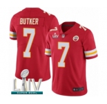 Men's Kansas City Chiefs #7 Harrison Butker Red Team Color Vapor Untouchable Limited Player Super Bowl LIV Bound Football Jersey