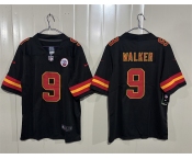 Men’s Kansas City Chiefs #9 Kenneth Walker III Black 2026 Vapor Untouchable Limited Stitched Football Jersey