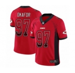 Men's Kansas City Chiefs #97 Alex Okafor Limited Red Rush Drift Fashion Football Jersey