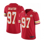 Men's Kansas City Chiefs #97 Alex Okafor Red Team Color Vapor Untouchable Limited Player Football Jersey