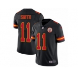 Men's Nike Kansas City Chiefs #11 Alex Smith Limited Black Rush NFL Jersey