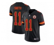 Men's Nike Kansas City Chiefs #11 Alex Smith Limited Black Rush NFL Jersey