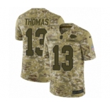 Men's Nike Kansas City Chiefs #13 De'Anthony Thomas Limited Camo 2018 Salute to Service NFL Jersey