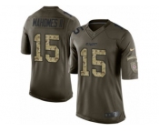 Men's Nike Kansas City Chiefs #15 Patrick Mahomes II Limited Green Salute to Service NFL Jersey