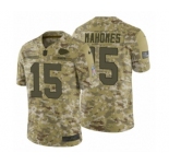 Men's Nike Kansas City Chiefs #15 Patrick Mahomes Limited Camo 2018 Salute to Service NFL Jersey