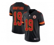 Men's Nike Kansas City Chiefs #19 Joe Montana Limited Black Rush NFL Jersey